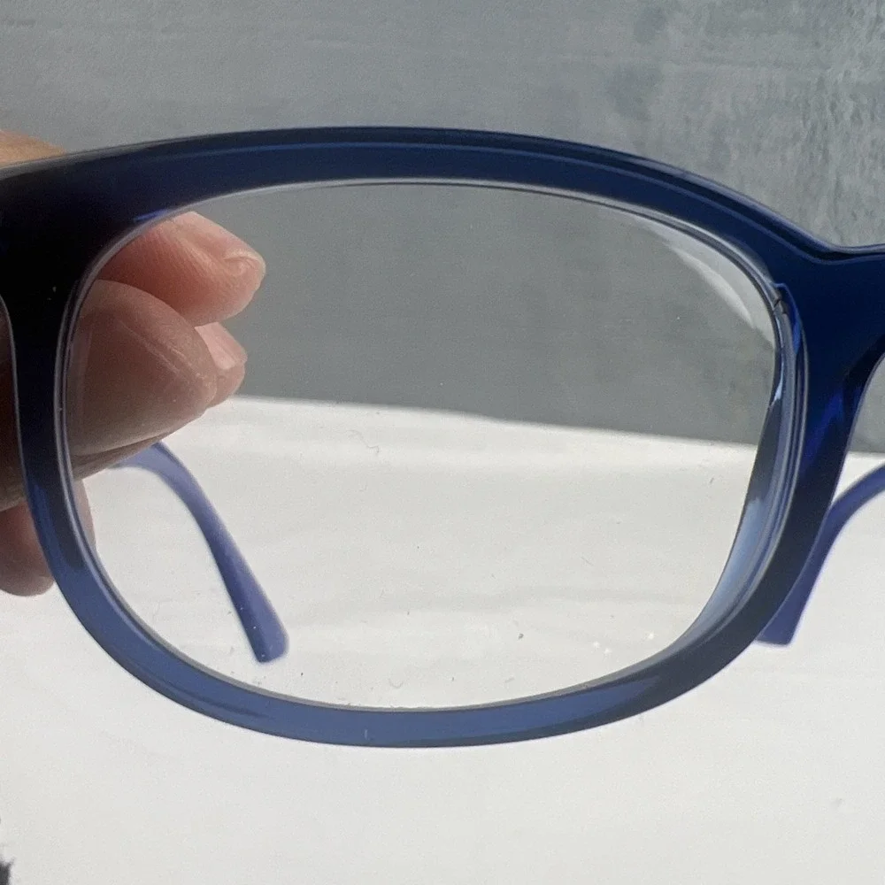 RAY-BAN JR RB1584 3686 Navy Blue Crystal Eyeglasses Frame 48-16-125 EUC!